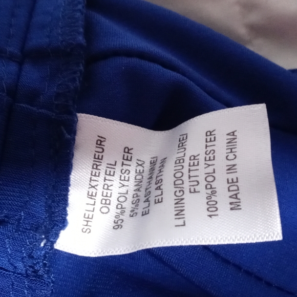 ADRIANNA PAPELL ROYAL BLUE DRESS - Picture 9 of 9